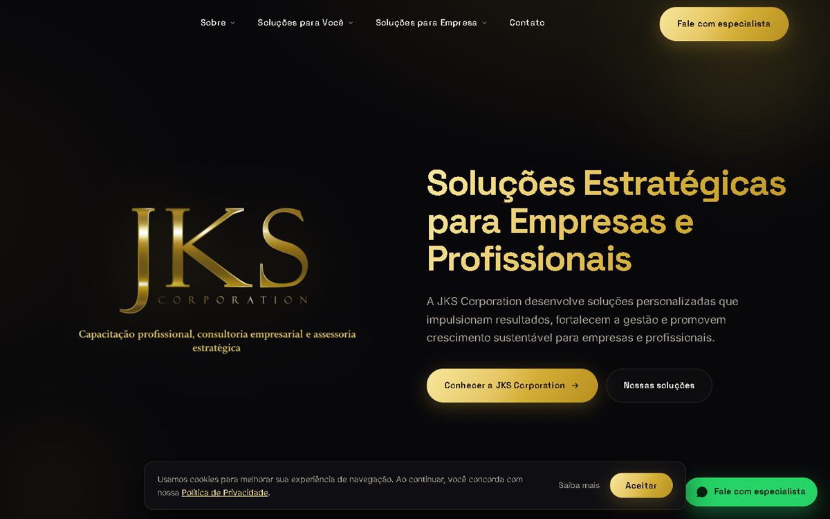 Site da JKS Corporation