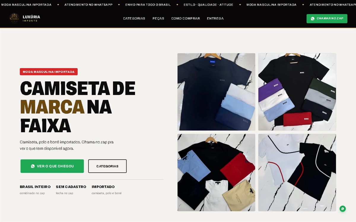 Site Luxúria Imports